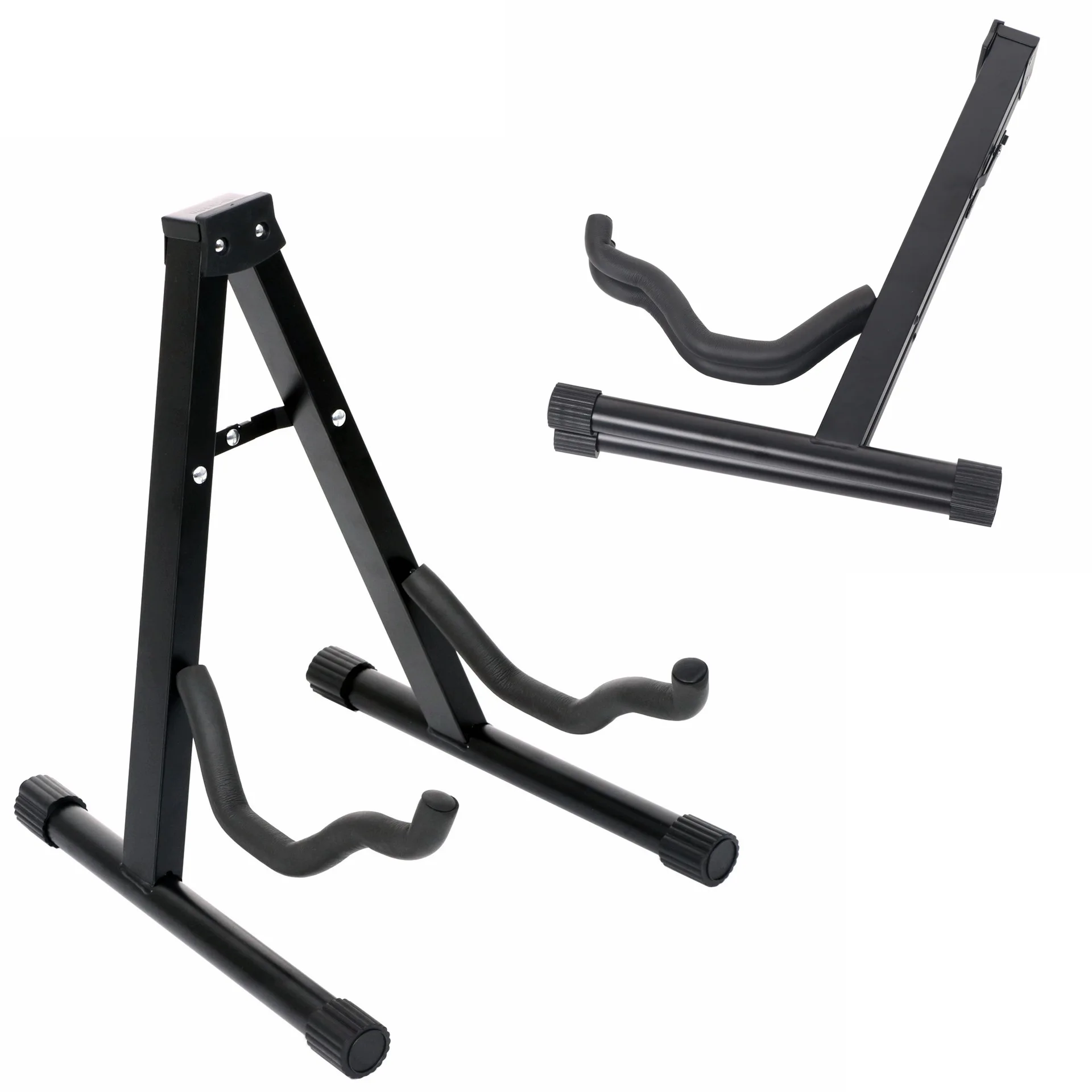 Adjustable Folding Metal Acoustic Floor Aframe Guitar Stand For Sale