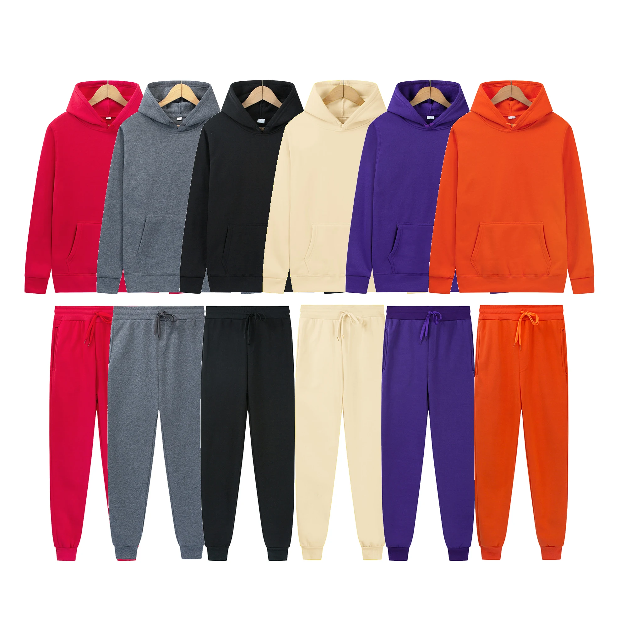 Hot Sale Custom Sweat Suits Tech Fleece Tracksuit Sweatsuit Unisex Sets
