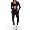 Soutien-gorge+legging+veste noir