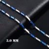 3.0mm Silver Blue