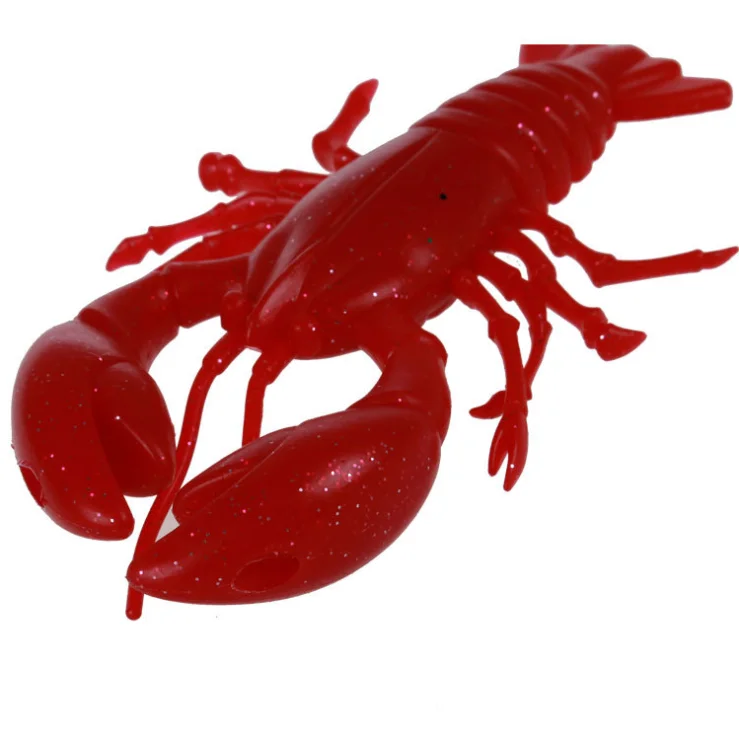 PVC Material 14cm 46g Artificial Large Lobster Bait Fishing Lure Saltwater Soft Plastic Lure