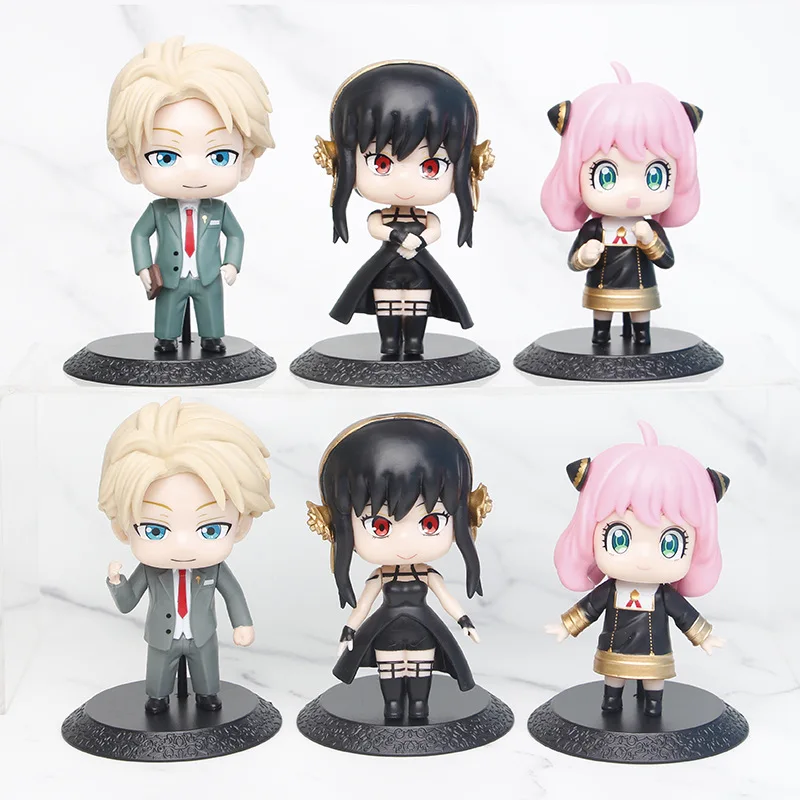 New Style Anime Spy Family Pvc Cartoon Ornament Anime Figure Set