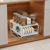 White * bowl & spice rack [Depth 40cm]