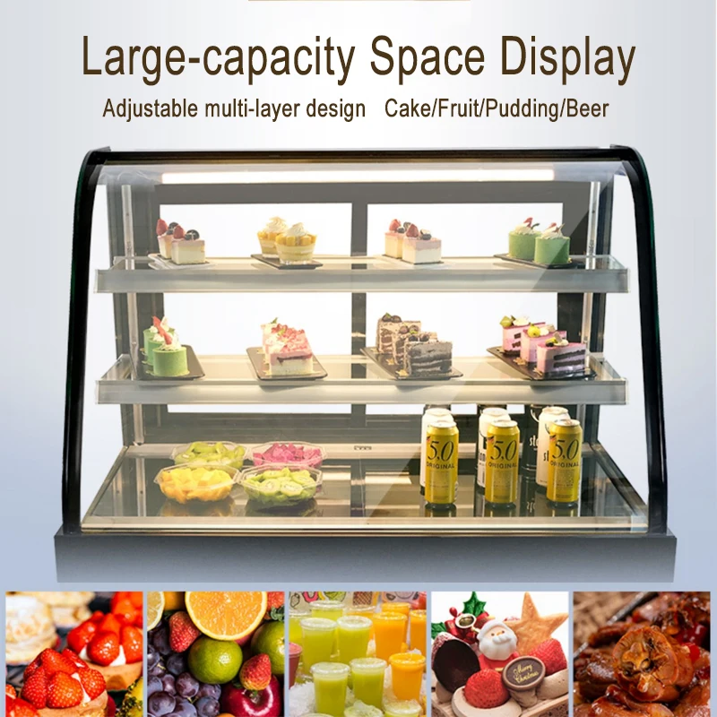 RUITAI Front Opening Display Counter Fridge Refrigerated Cake Showcase Cake Counter Cake Chiller Patisserie showcase