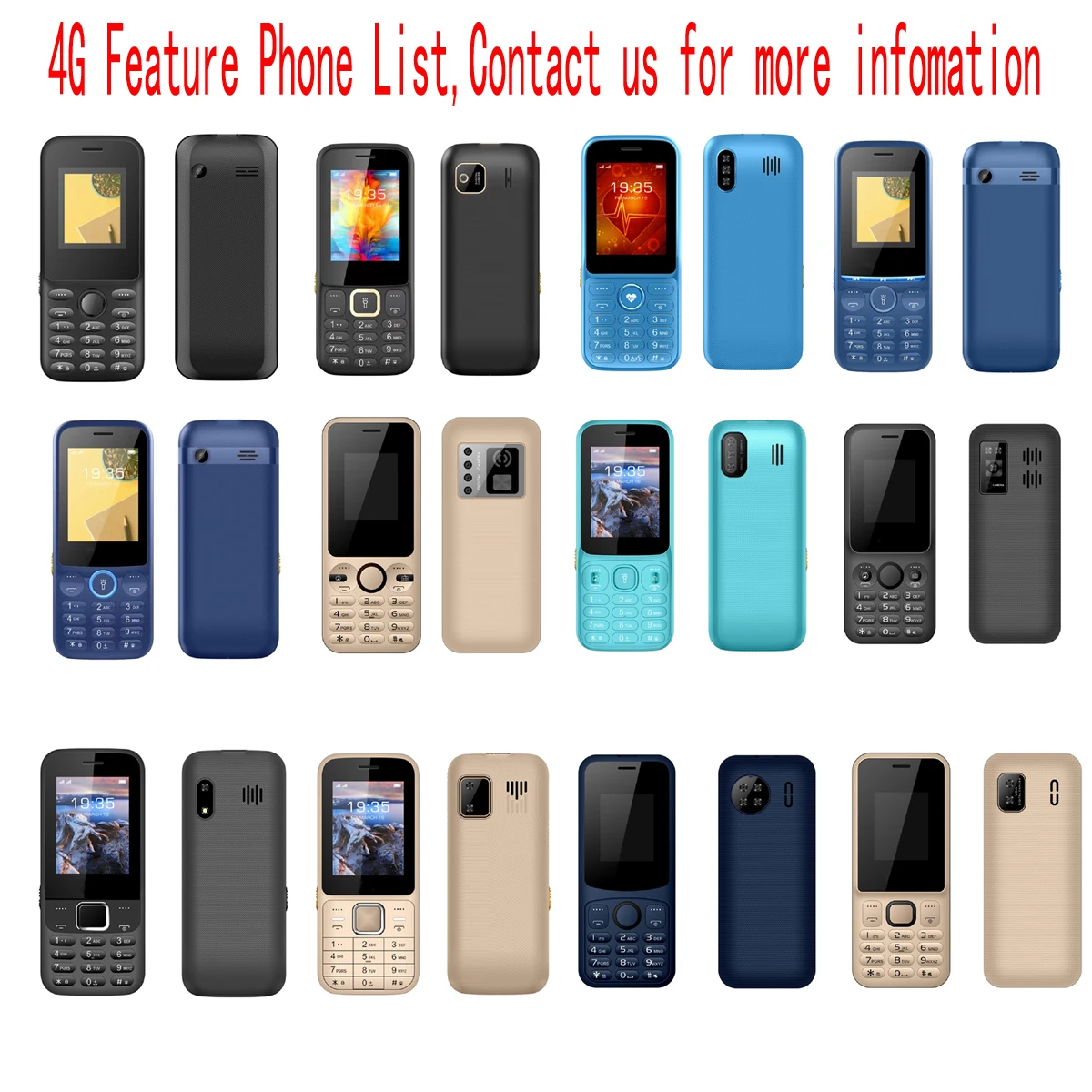 Volte Supported Keypad Phones 4G Button Phone Price in Nepal Mobile 5000Mah Lte Fdd Cell Unlocked With Physical Keyboard Mobiles