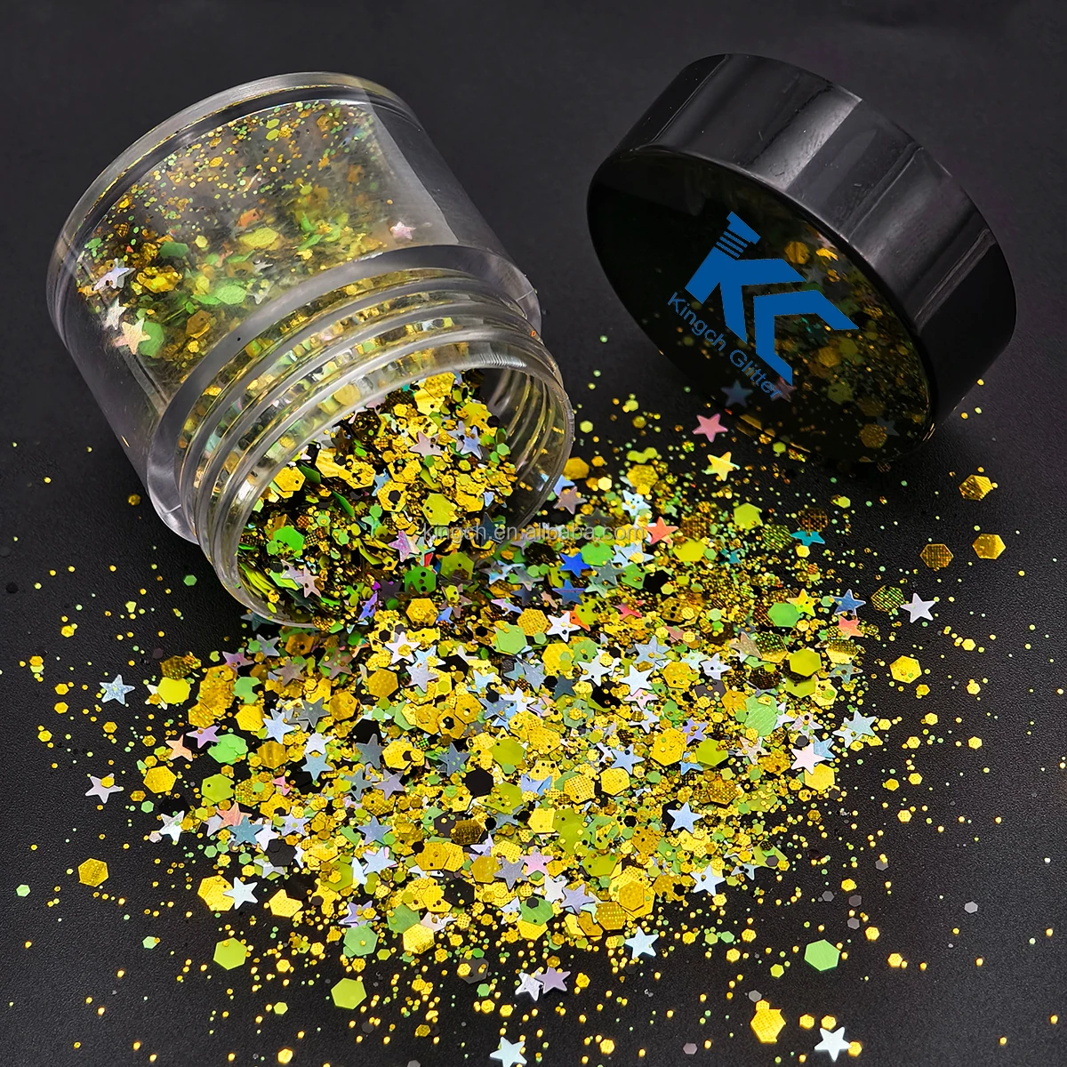 product bright and colorful white red sliver blue purple green hot girl body glitter mix chunky glitter for halloween resin nail hair-10