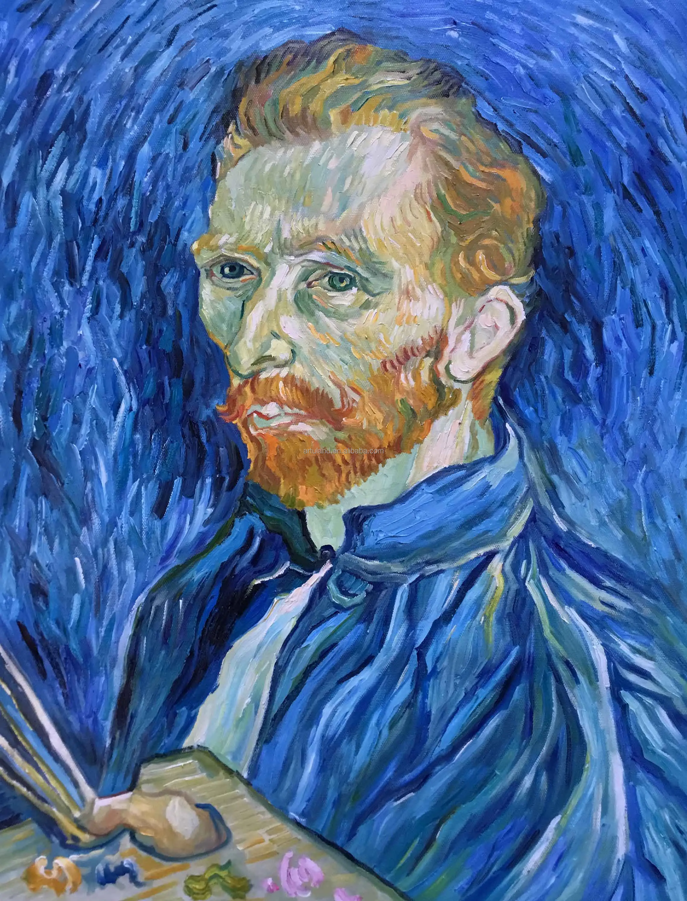 van gogh kendi kendine portre boyama sayfaları