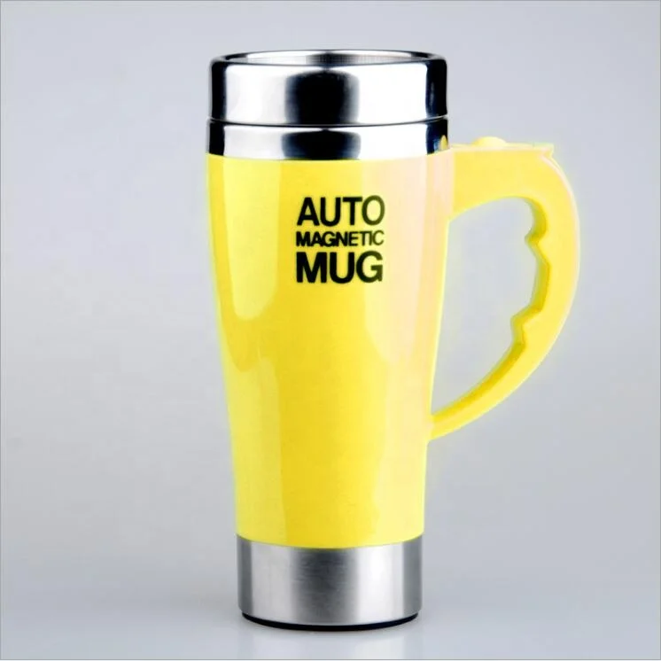 MIX COLORS Round Self Stirring Mug, For Home, Size/Dimension: 450ML