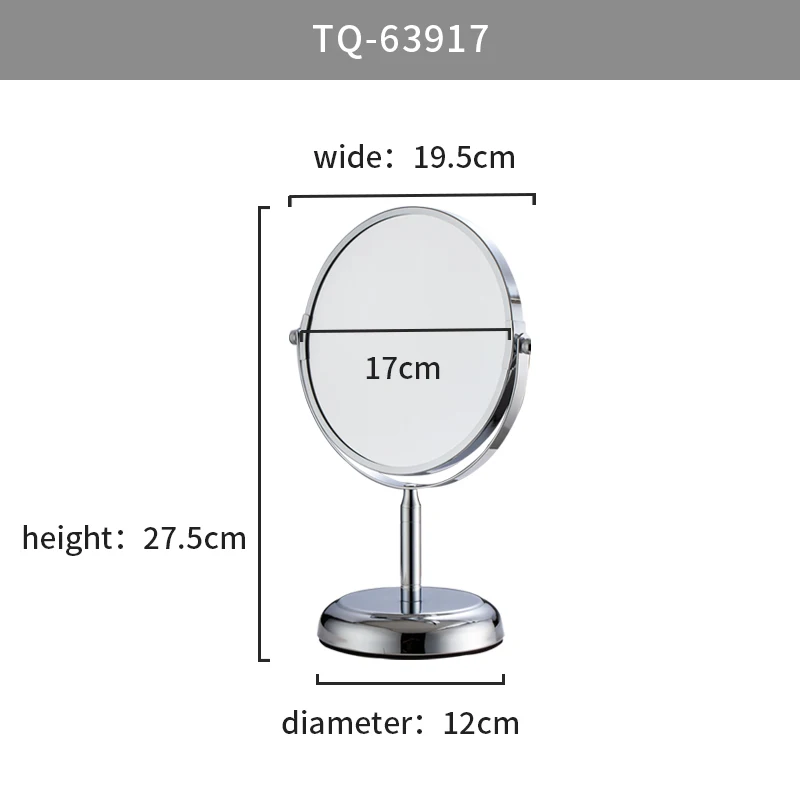 Professional Makeup Magnifying Mirror Classical Round Table Iron Mirror