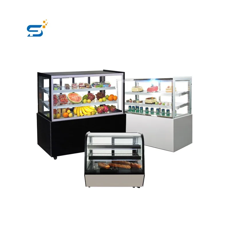 Prometheus Refrigerated Display Cases for Bakery Sweet Counter Refrigerator Vertical Freezer Cake