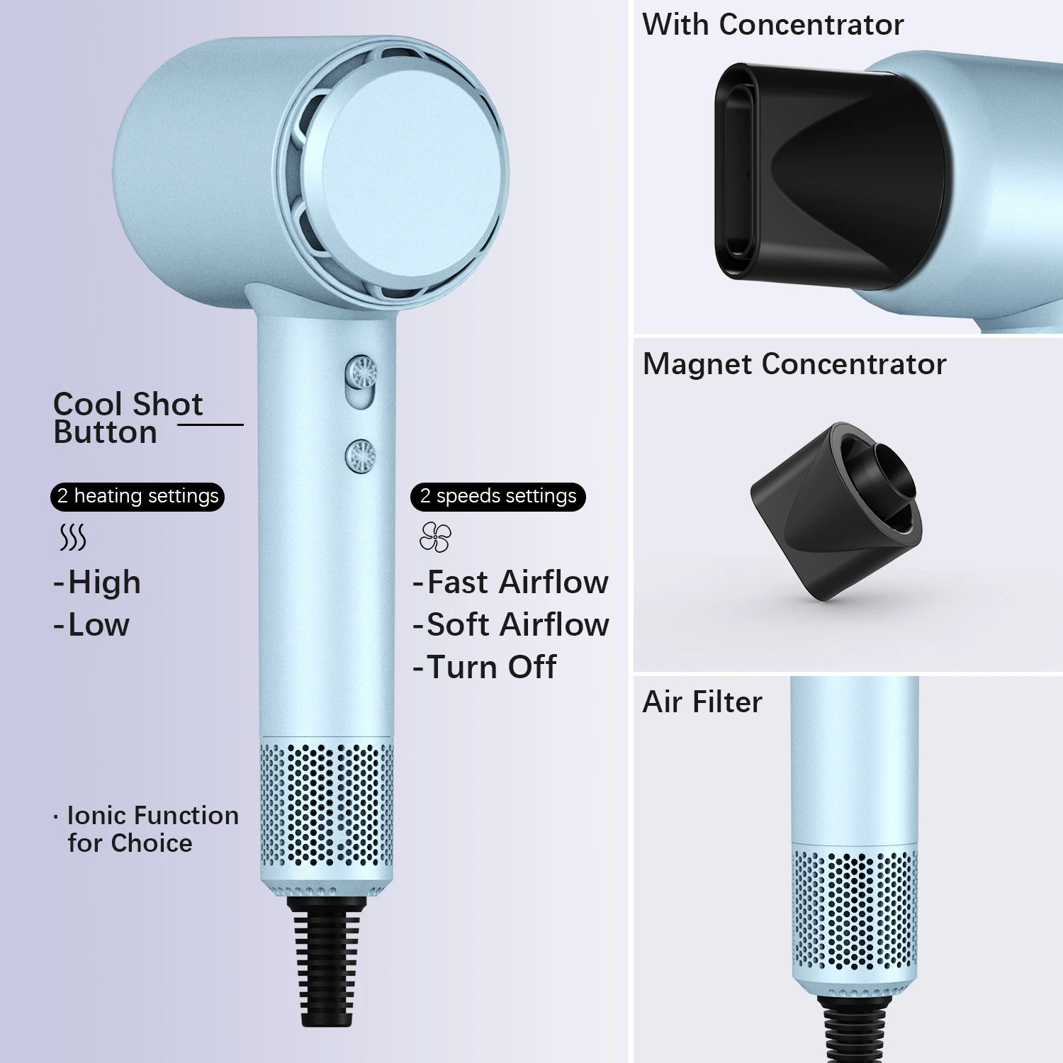 New Arrival Negative Ion Hair Dryers Professional Salon Dryer Machine