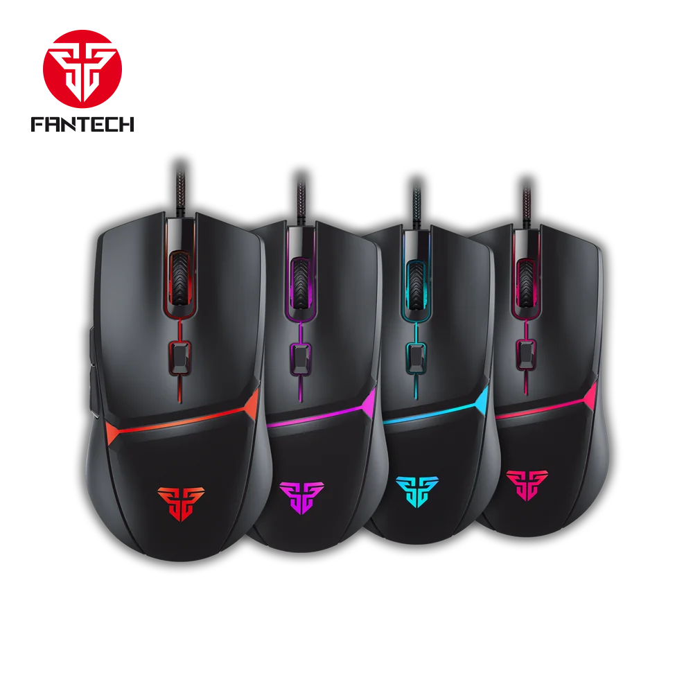 New Fantech VX7 4 LED Colors Mode 6D Macro Wired Gaming Mouse| Alibaba.com