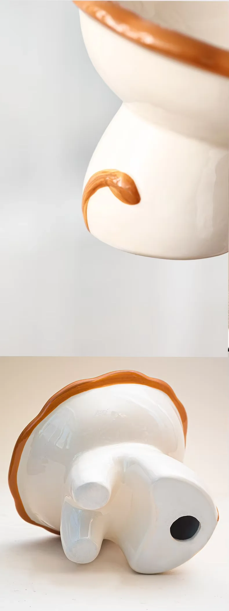 Cute Diagonal Cat Bowl Eco-Friendly Ceramic Protection Cervical Vertebra Prevents Upset for Dog Rice Cat Food Pet Supplies manufacture