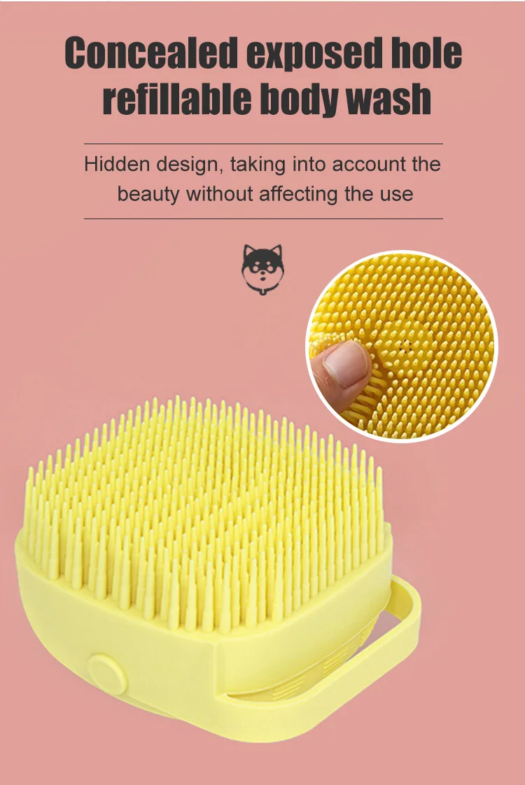 Grooming Cleaning Washing Dog Brush Pet Bathing Tool Dog Silicone Pet