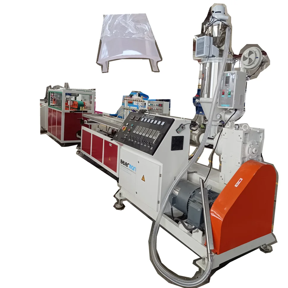 1 Color with Protective Film Polycarbonate Led Lamp Light Tube Diffuser Machine Extrusion Pc Lampshade Profile Making Machines