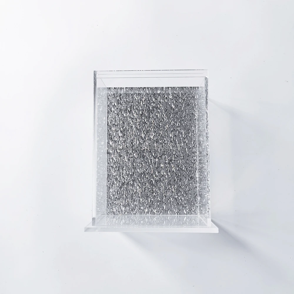 Custom Logo Printing Transparent Lucite Perspex Tzedakah Box Charity Box