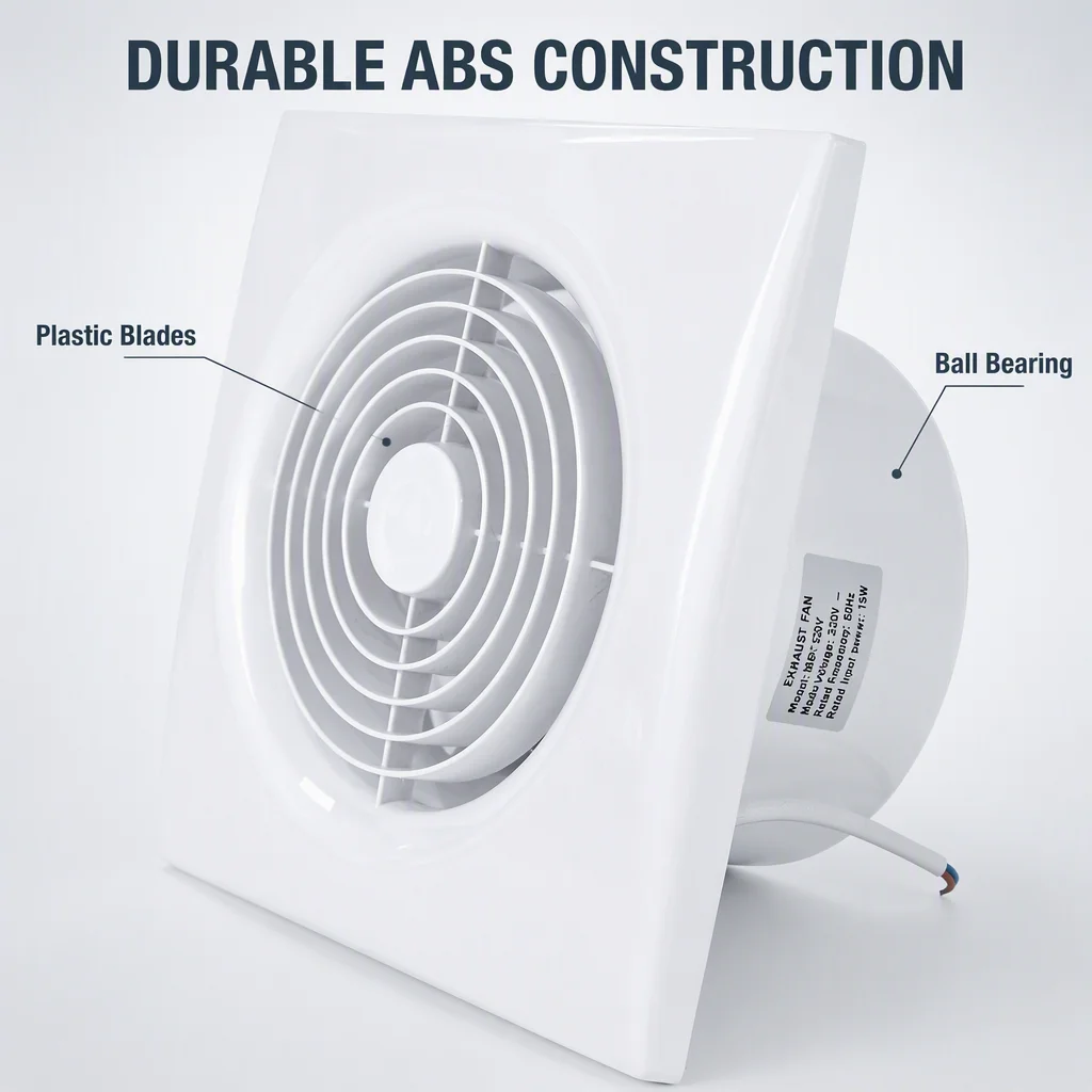Axial Flow Fan, 150, ABS, Wall - detail 8