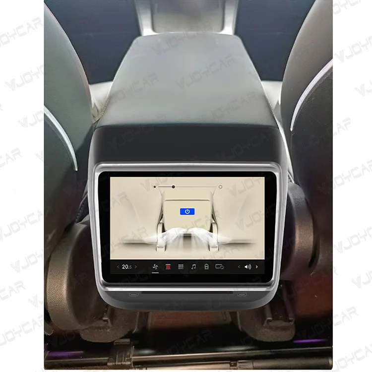 Vjoycar 7inch IPS Touch Screen Rear Seat Entertainment System Android 11 Media Player Rear Car Display for Tesla Model 3/Y