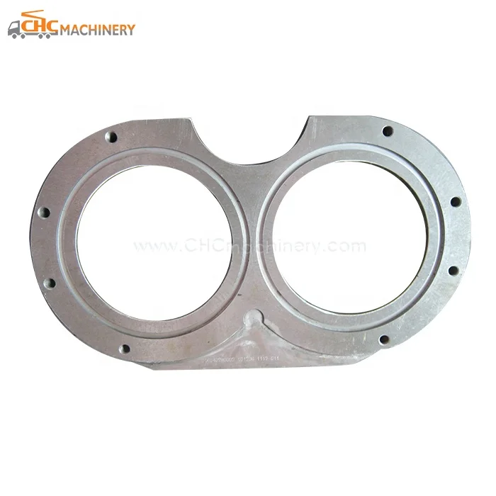 New OEM Concrete Pump Glasses Plate Wear Plate Zoomlion Concrete Pump Hopper Hardface Metal Carbide Models DN200/DN230/DN260 3