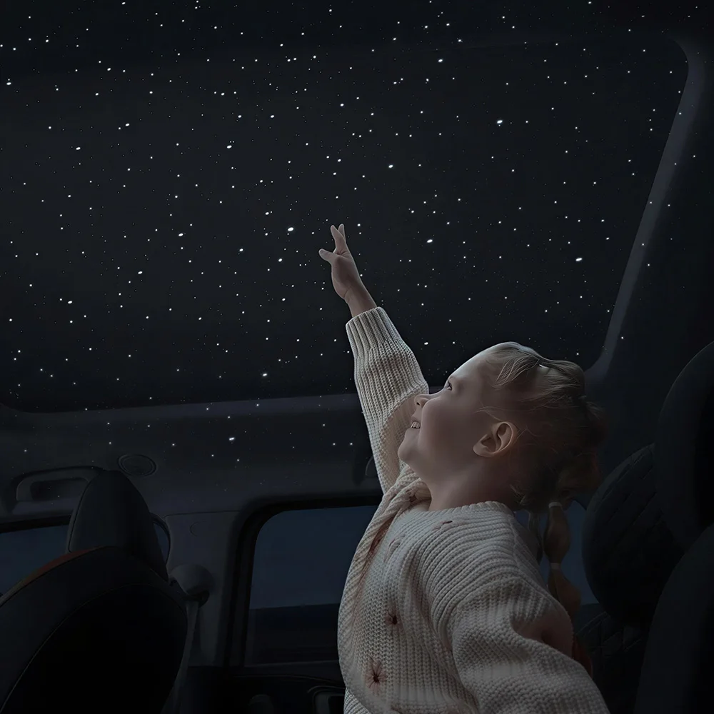 USB Starry Sky Roof Light for Car, LED Full Starry Projection Interior Atmosphere Lamp Night Auto Decoration Lighting