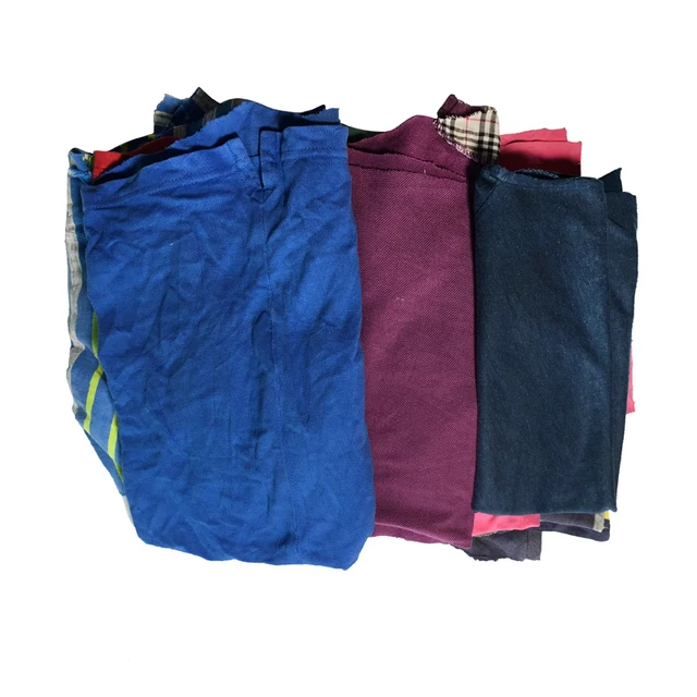 Cutting Used clothing hosiery t shirt rags cotton wiping Cloth Rags Absorb Cleaning Rag