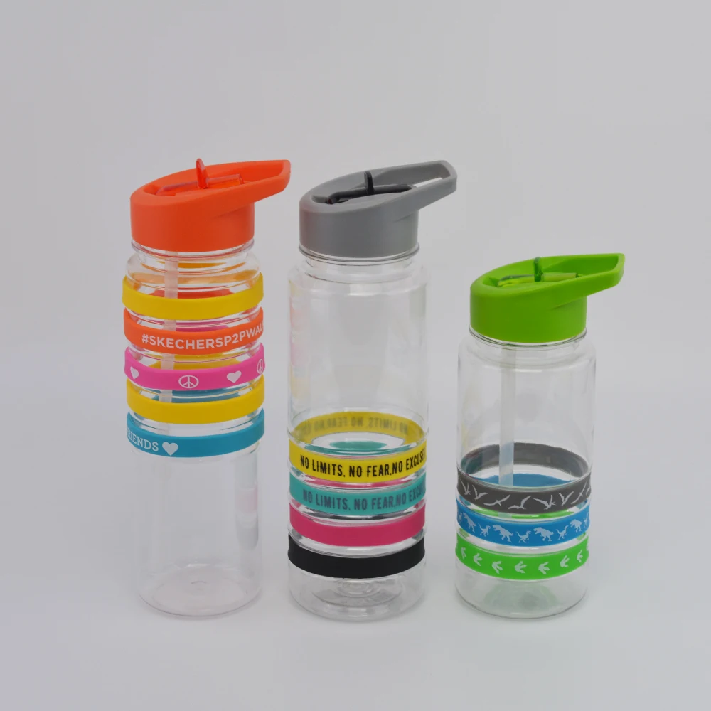  Clear Impact Halcyon Water Bottle with Flip Straw - 24 oz.  147033-C-FS