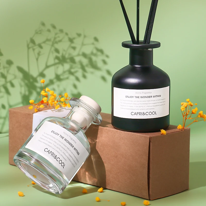 Ceramic High Quality Aromatherapy Unique Transparent 120ml Augeo Base Liquid Scented Reed Diffuser