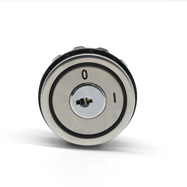 Stainless Steel Elevator Lock Key Switch Button Elevator Lift Parts Lock Button Elevator Cop Lop Lock Key Button 28mm