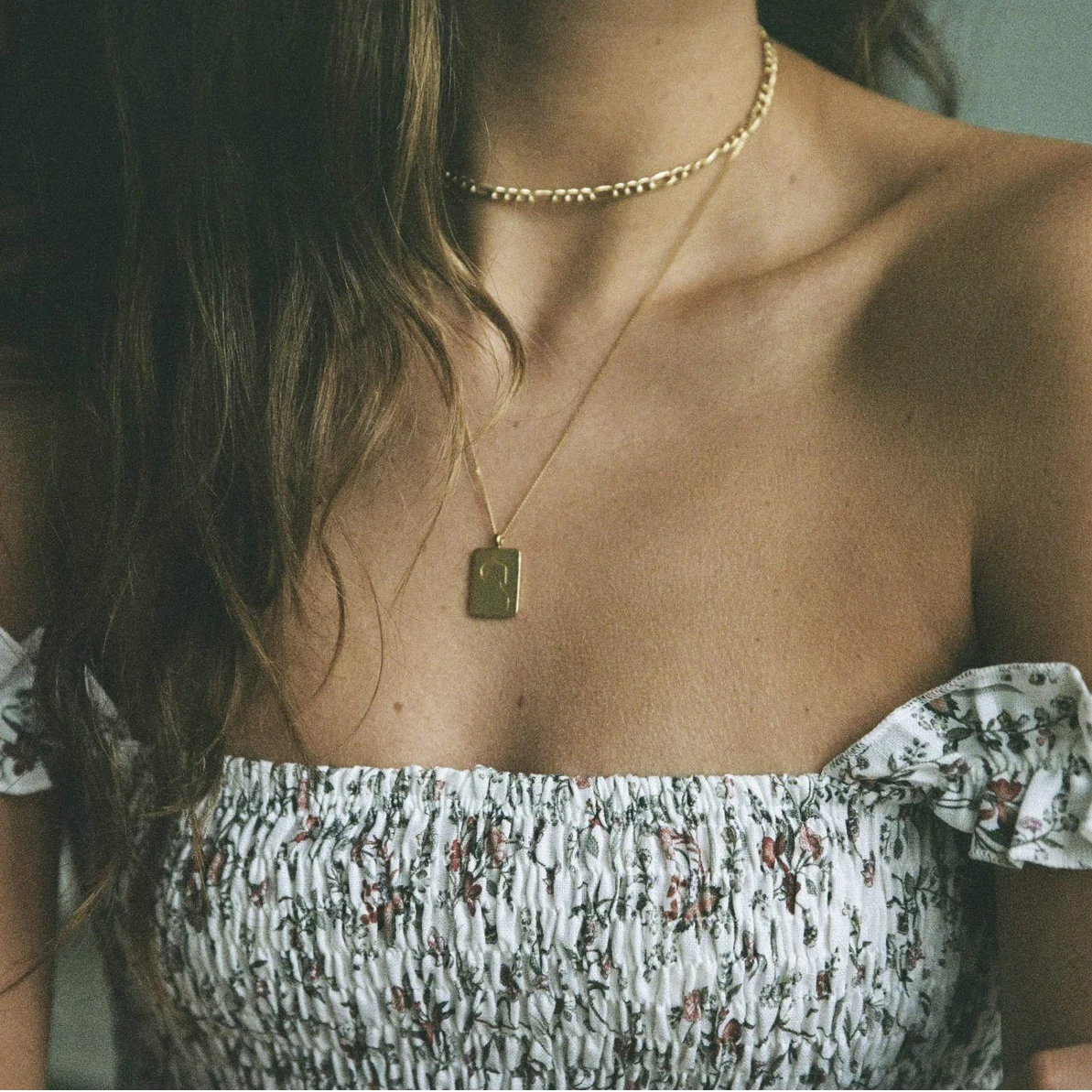 Personalized Women Abstract Body Image 18K Necklaces Stainless Steel Gold Custom Name Engraved Necklace