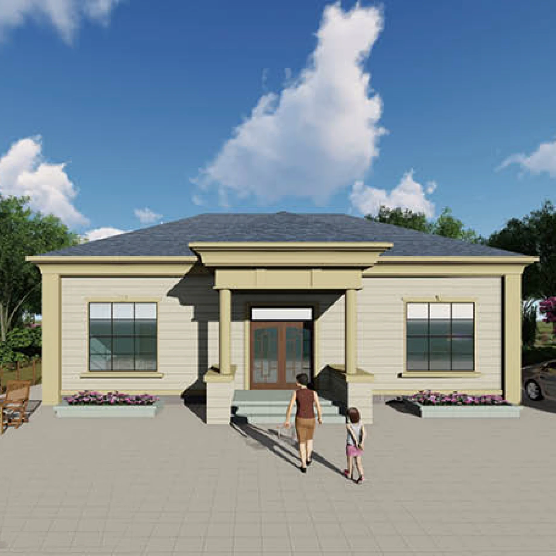 Personalized Extendable House Stainless Frame Steel Prefab Villa Light ...