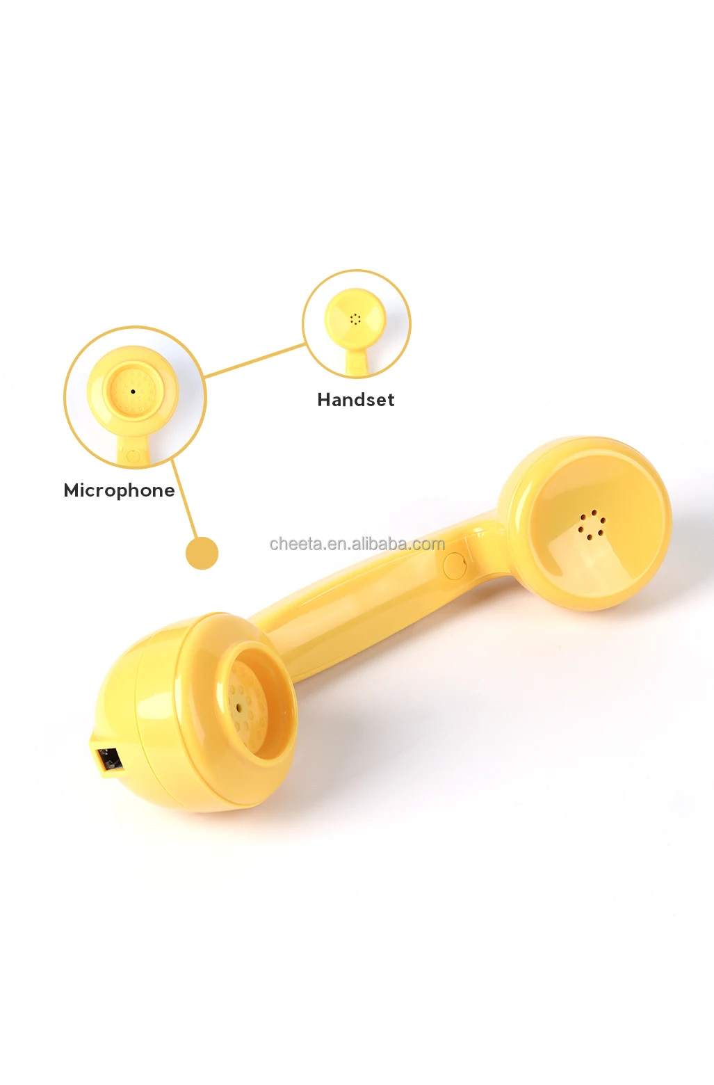 Pink Antique Style Rotary Classic Wedding Telephone Recording Message