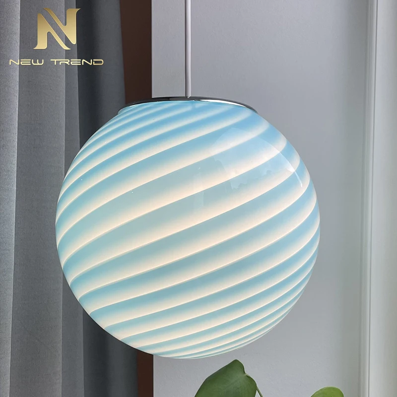 CPL-443 Artistic Wabi-Sabi Round Chandelier | Textured Glass Globe Suspension Light for Restaurant & Hotel Bar