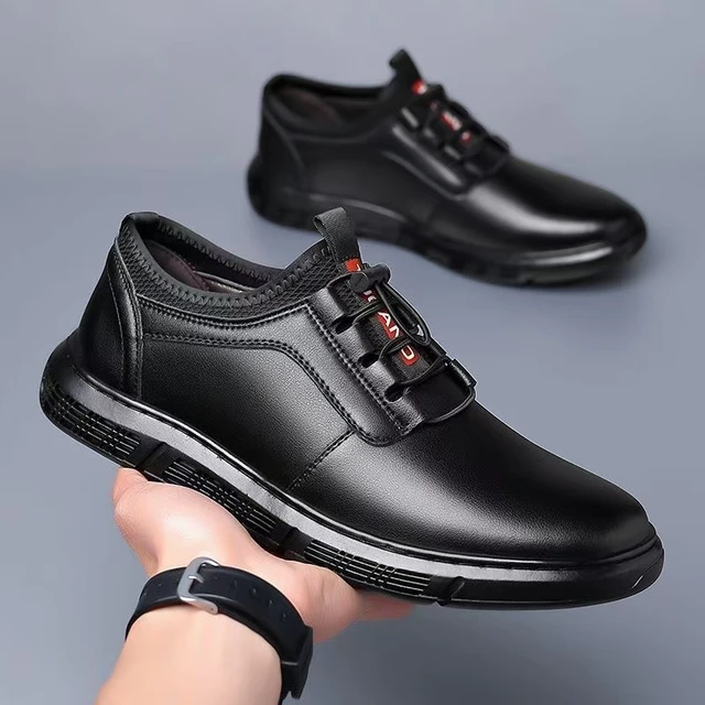 Men's High Quality Dress Shoes Oxfords Mocassins with Breathable PU Insole for All Seasons Dress Shoes Oxfords