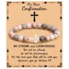 Bracelet Zèbre Rose sur votre Bracelet de Confirmation