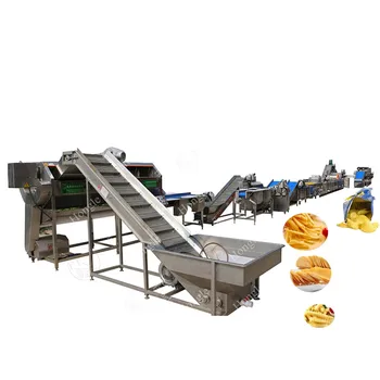 Commercial Potato Cutter Machine Frozen French Fries Packaging French Fries Potato Chip Making Equipment Customized