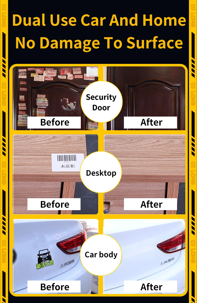 Oem Safely Eliminates Bumper Stickers Tape Adhesive Cleaner Adhesive