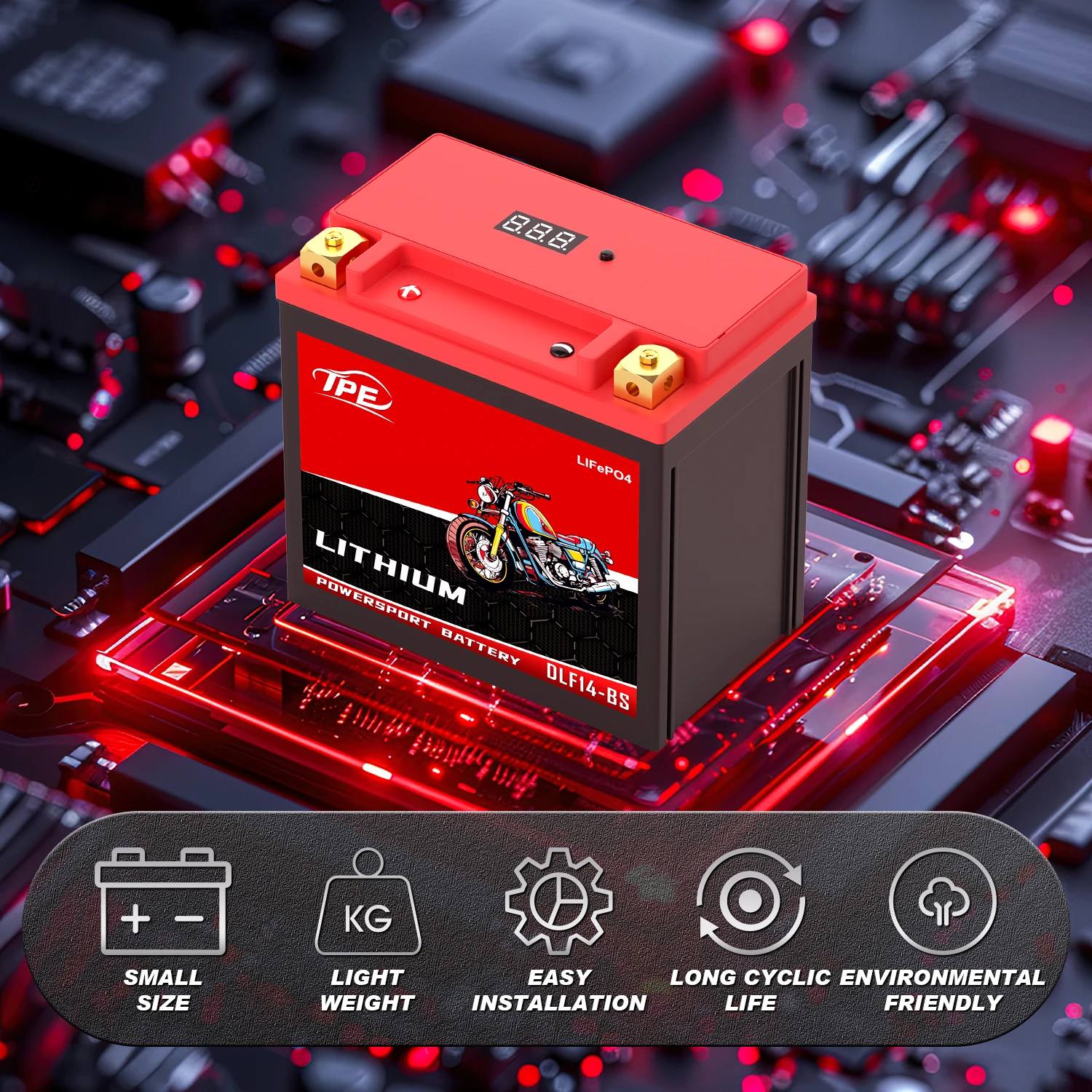 Wholesale Price Car Lithium Starting Battery 12.8V 6Ah  Lifepo4 Motorcycle Battery Lifepo4 supplier