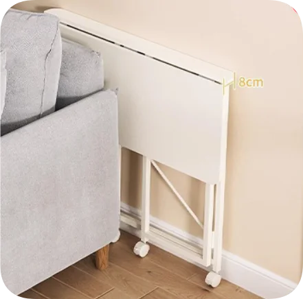 product multifunctional modular small folding desk simple wooden writing table computer desk bed bedside study desks wheels bedroom-7