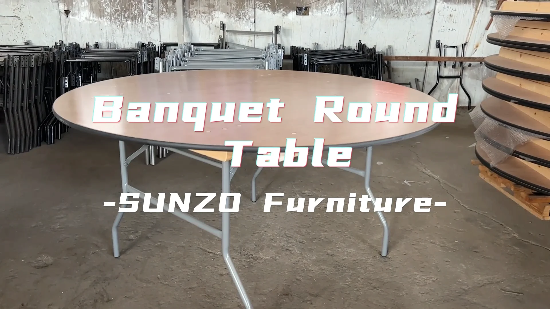 Wholesale Restaurant Round Dining Banquet Folding Table For Wedding ...