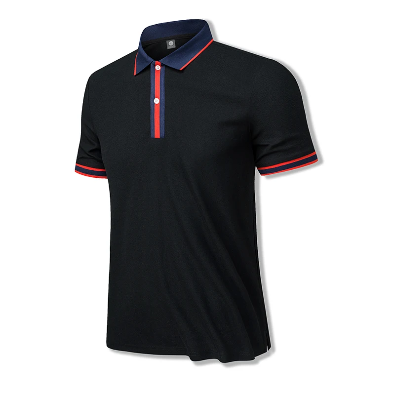 Plus Size Cotton Polo Shirts Uniform Sport Men's Polo Tshirt High