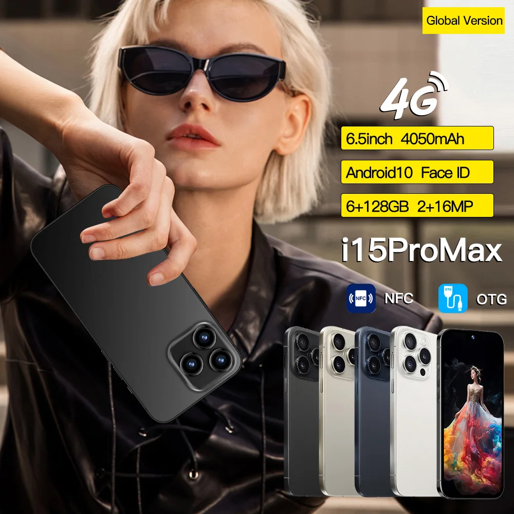 Slimoro Low Price Deal Unlocked I For Phone 15 Pro Max Original Smart Phone Smartphone 5G 15 Pro Max 16 15 14 I16 Android 14 13