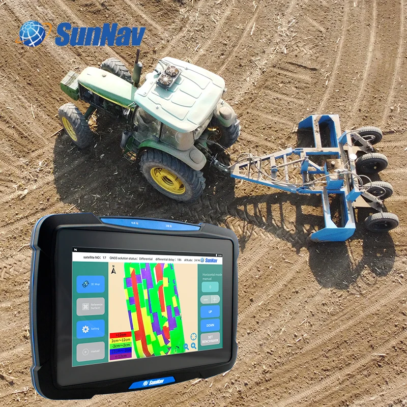 GPS Land Leveling System AG2000 with 10 Inches Large Touch Screen Android System for Agriculture Machinery