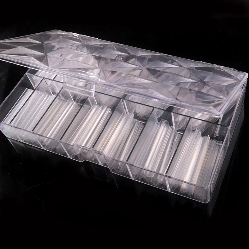 TSZS Новейшая Оптовая продажа XXL C изогнутые кончики для ногтей балерина искусственные ногти 2XL крышка гроба прозрачные инструменты