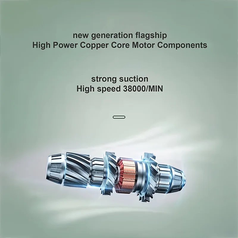 手持式无绳真空吸尘器，无绳充电轻型便携式迷你大功率家用干湿两用汽车真空清洁