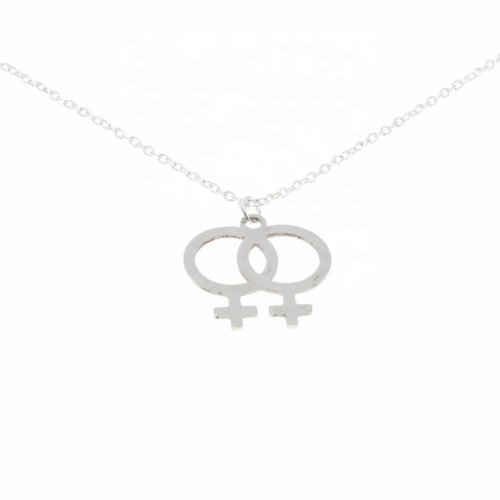 Premium Female Necklace | Two-Elegant Female Symbol Designs | Fierce and  Free Jewelry