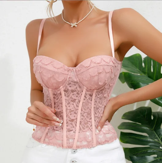 Y03634 OEM pink corset image