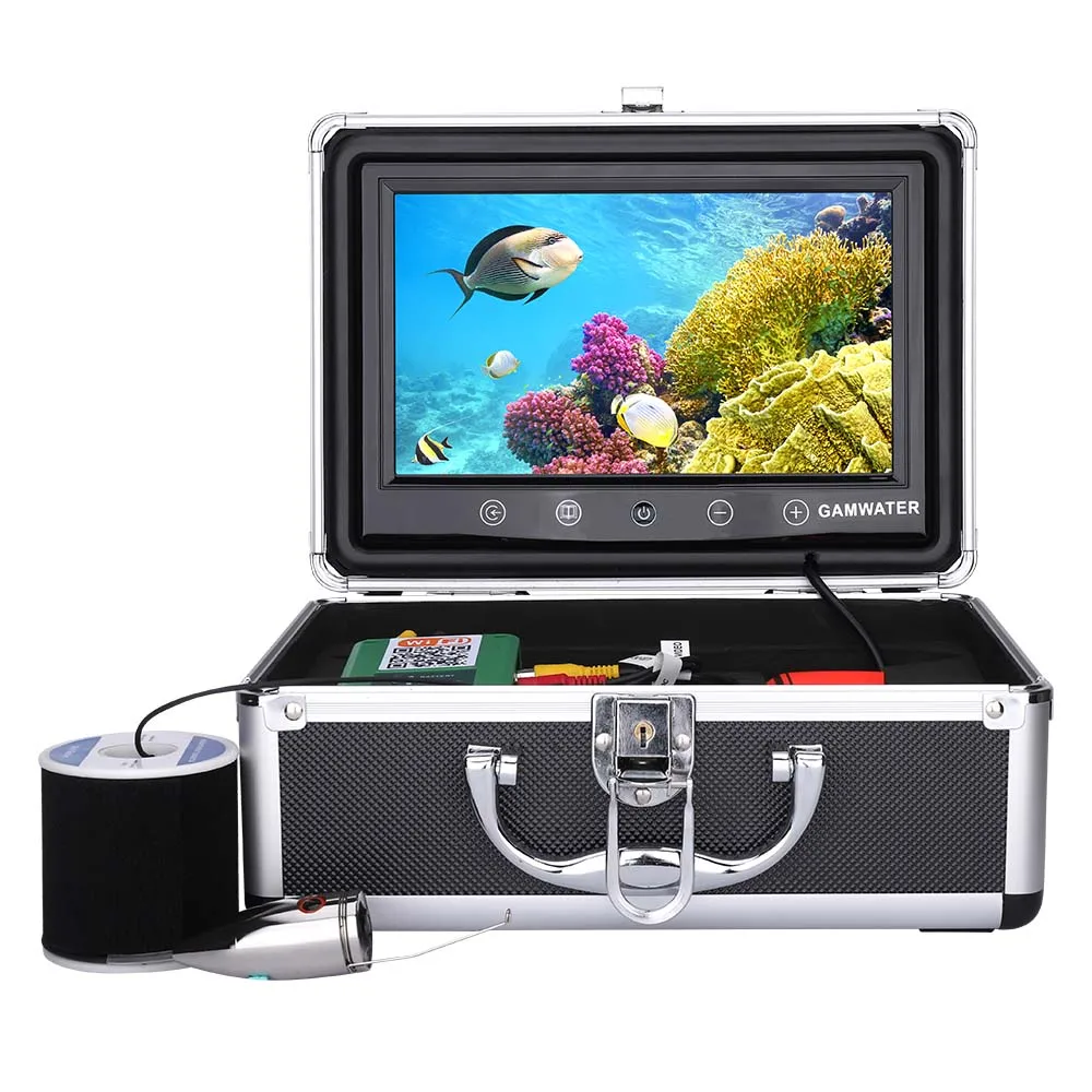50M 1000TVL 10" Monitor Fish Finder Underwater Fishing Waterproof Video Camera 