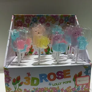 High-Value Creative Alpaca Shape Crystal Lollipops Children's Day Cute Snacks Sweet Hard Candy Wholesale Export