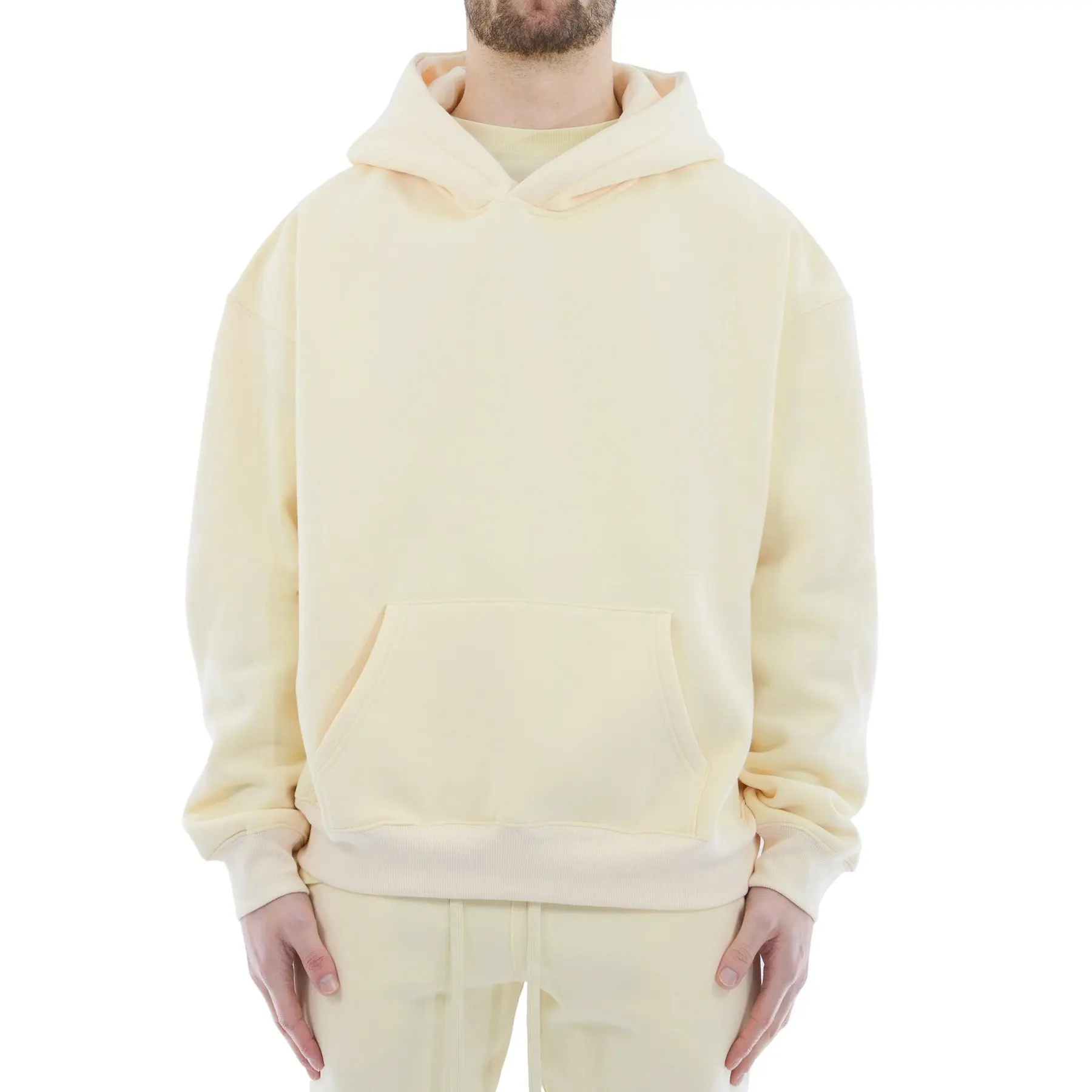fear of god essentials moletom com capuz cream