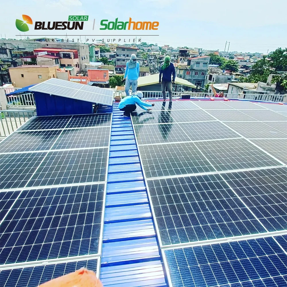 Bluesun 6kw 8kw Household Energy Storage System 6kw Solar System Solar Panels System with Lithium Batteries